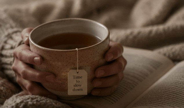 Calm, warm bedroom atmosphere